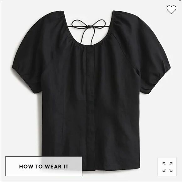 J. Crew V-back linen top - Picture 1 of 3